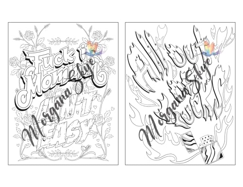 Swear Word Coloring Book for Moms: Motivational Quotes and Doodle Therapy for Stressed Out Moms Who Deserve a Break (and a Glass of Wine!) WoodArtSupply