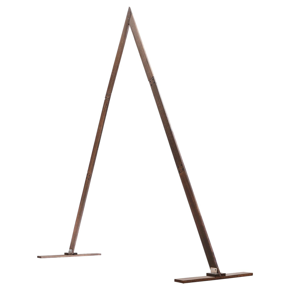 Wooden Wedding Arch for Ceremony, 8.2FT Triangle Backdrop Arch Stand for Wedding Ceremony Gorgeous Wedding Arbor Rustic Arch Decorations for Garden Wedding, Parties Netcoin