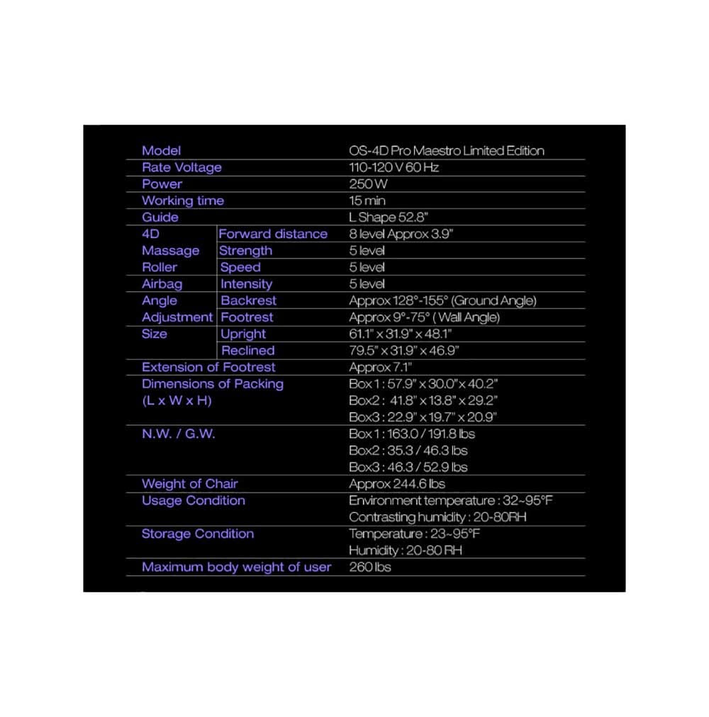 Osaki OS-4D Pro Maestro LE SL-Track Massage Chair with Foot Roller, Zero Gravity, Space Saving Design, Beige Osaki