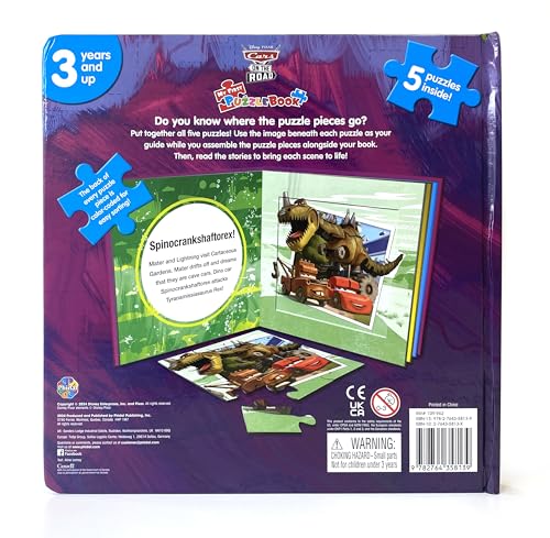 Disney / Pixar Cars on the Road My First Puzzle Book - Jigsaw Puzzles for kids, 10-page board book, 5 puzzles to enjoy Phidal