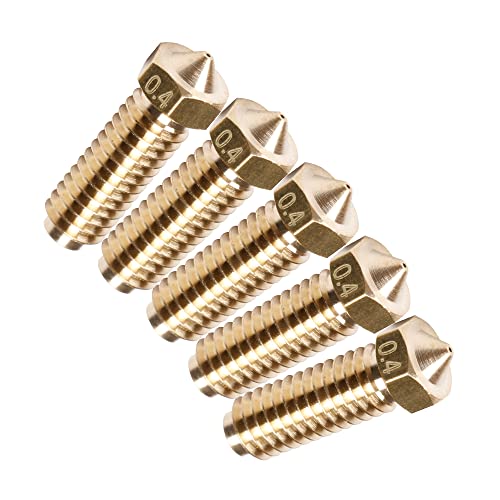 Anycubic 3D Printer Nozzle 0.4 mm/ 1.75 mm High Temperature Wear Resistant, Compatible with Anycubic Kobra 2 Series (5 Pcs) ANYCUBIC
