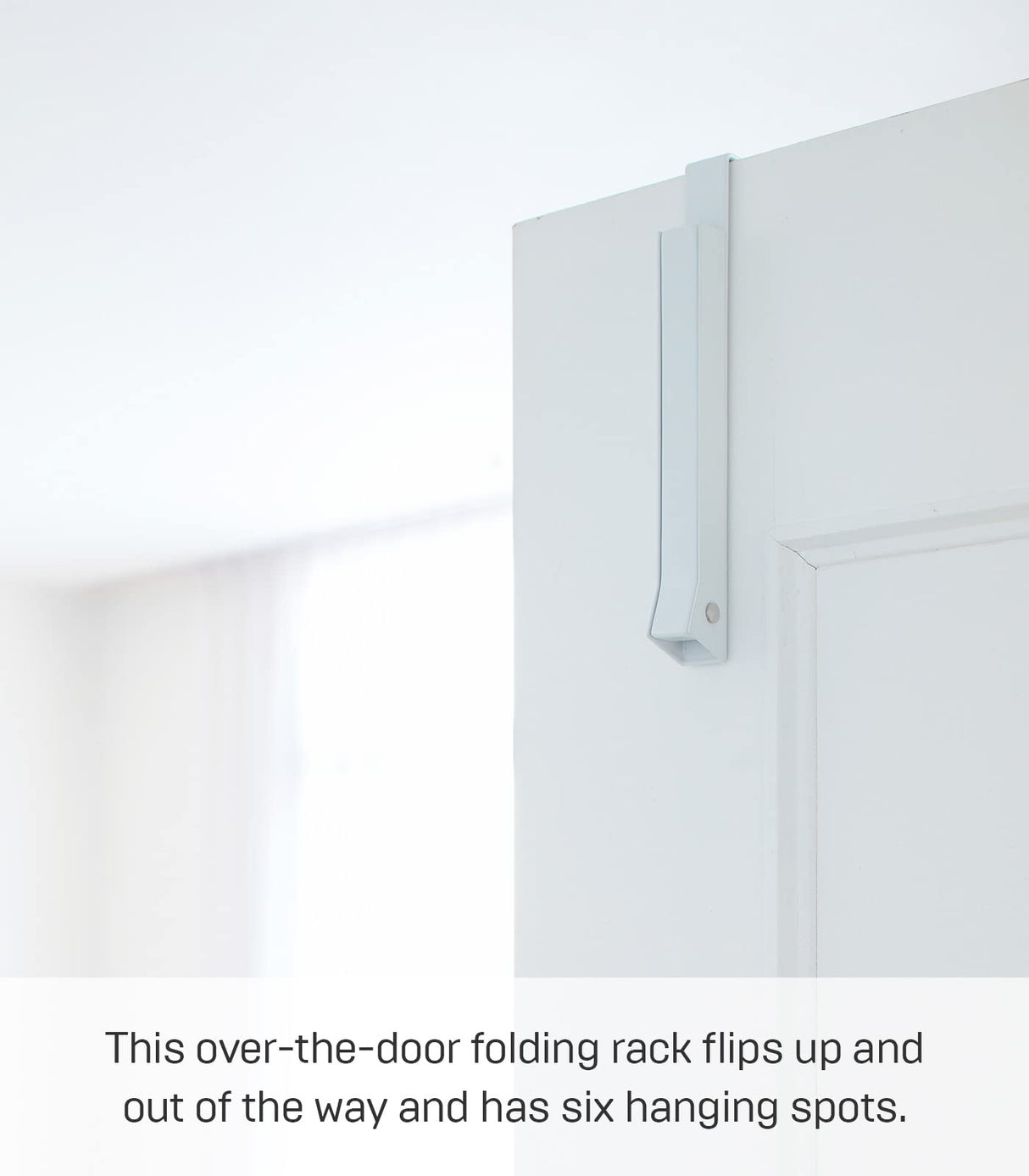 Yamazaki Home 7161 Over The Door Alloy Steel Hooks - Folding Hanging Coat Rack YAMAZAKI