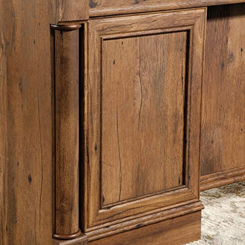 Sauder Palladia Executive Desk, 29.5"D x 65.1"W x 29.61"H, Vintage Oak finish Sauder