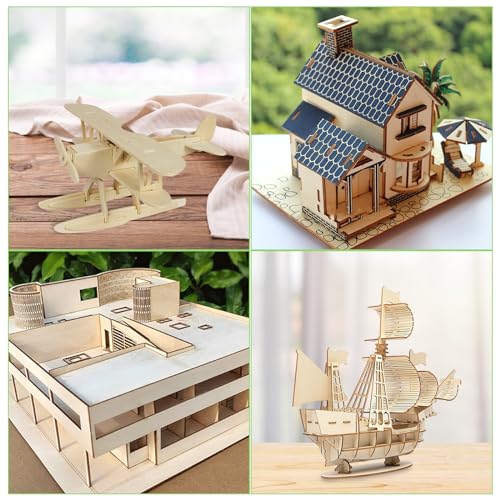 12Pcs 16 x 12 x 1/16 Inch Baltic Birch Plywood Sheets Unfinished Plywood Sheet for Arts and Crafts, Painting, Pyrography, Wood Engraving, Wood Burning, Laser, Architectural Models ACXFOND