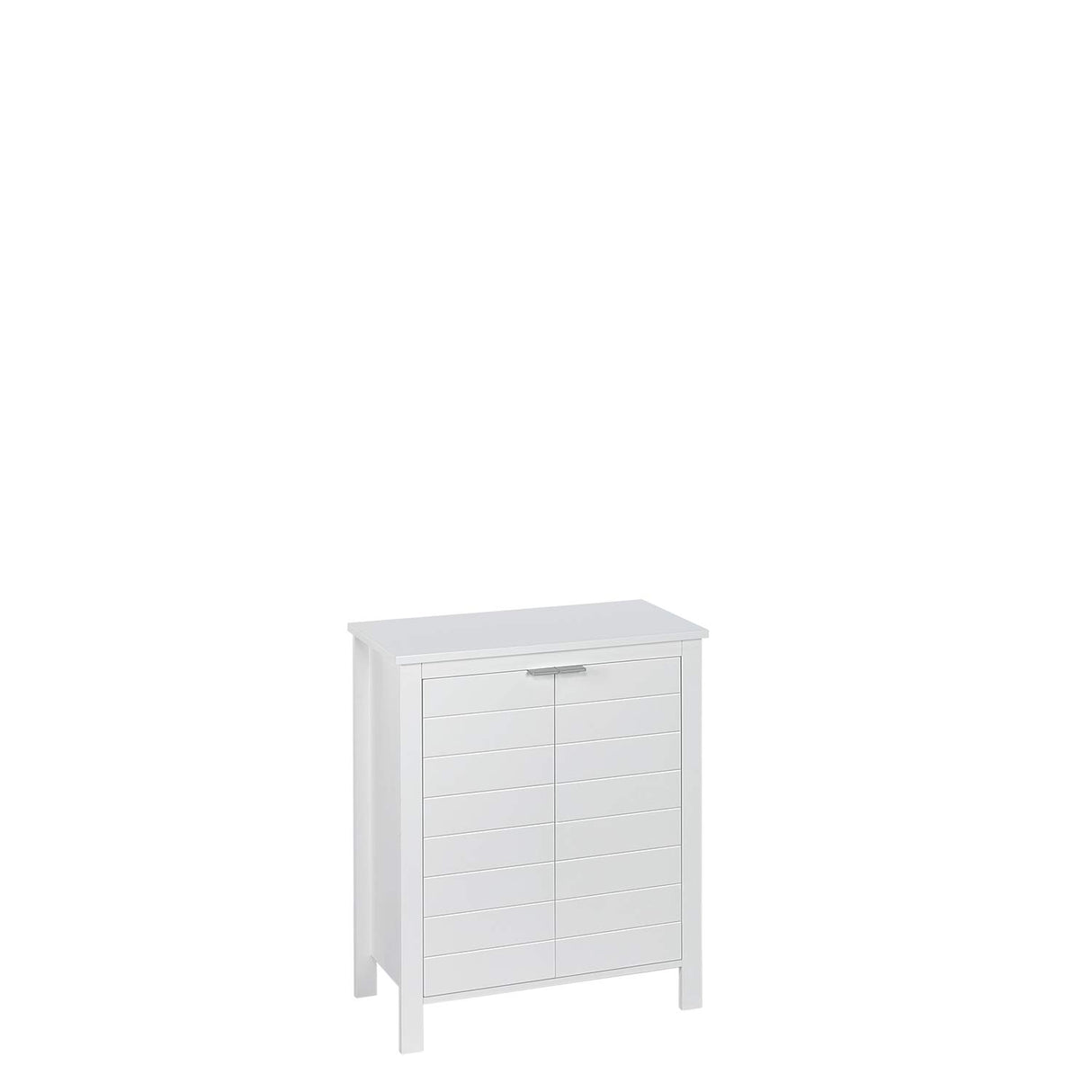RiverRidge Madison Two Door Floor Bathroom Storage Cabinet Freestanding Linen Cabinet with 3 Shelves and Double Doors Bathroom Cabinet for Towel Storage RiverRidge