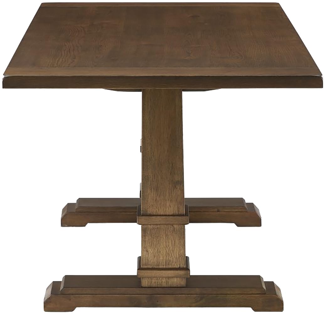 Crosley Furniture Joanna Modern Farmhouse Wood Dining Table, Dark Oak Crosley Furniture