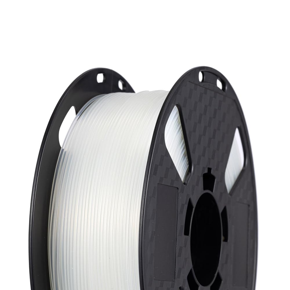 CC3D Hard TPU Filament 72D Transparent 1.75mm 1KG High Hardness Flexible 3D Printer High Toughness Clear TPU Filament FDM 3D Printing Material Comparable to Nylon CC3D