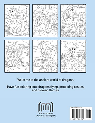 Dragons Coloring Book For Kids: A Beautiful Dragon Coloring Book For Children WoodArtSupply