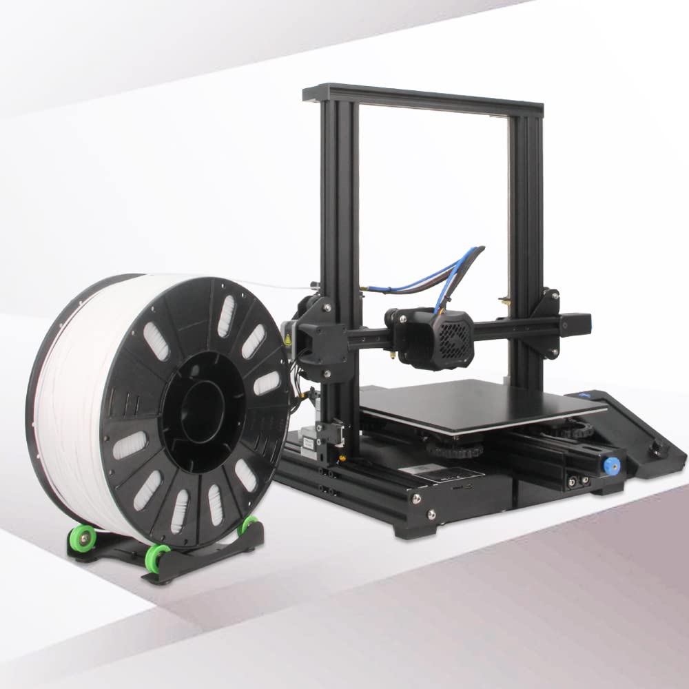 Yeebyee 3D Printer Filament Holder Universal Adjustable Material Shelf Fixed Support Tray Mount Rack Bracket with Bearing Pulley for PLA ABS 0.5kg-3kg All 3D Printer Filament Yeebyee