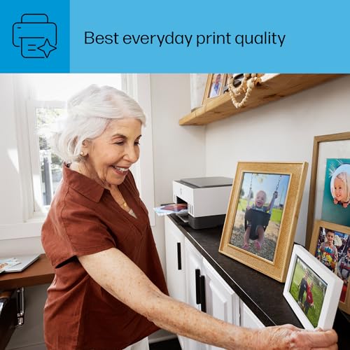 HP Smart -Tank 6001 Wireless Cartridge-Free all in one printer, this ink -tank printer comes with up to 2 years of ink included, with mobile print, scan, copy (2H0B9A) HP