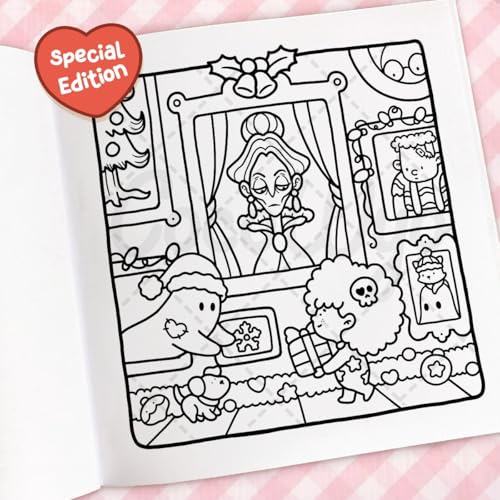 Cozy Christmas: Coloring Book for Adults and Kids (Cozy Spaces Coloring) WoodArtSupply