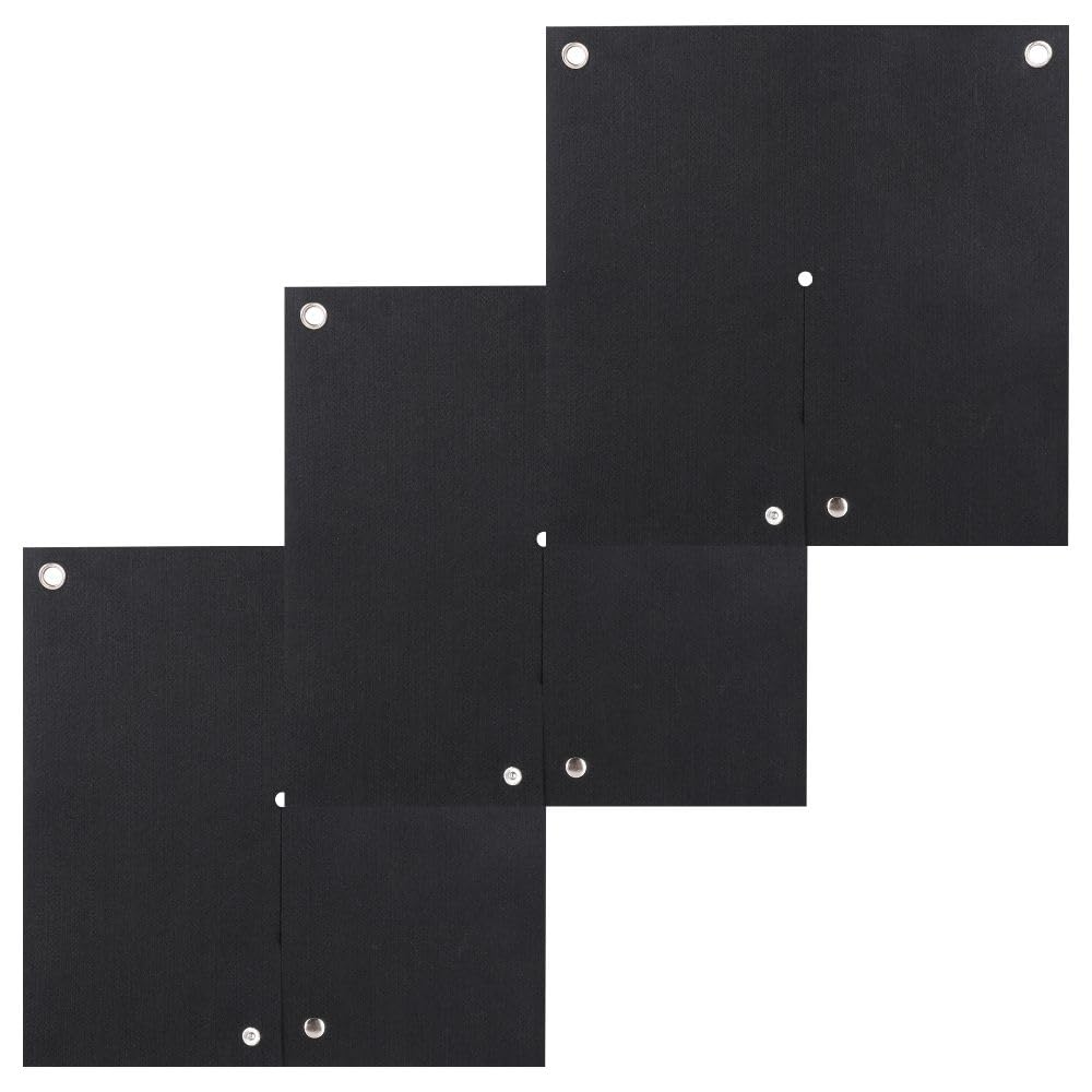 UBEISITO 3PCS Welding Blanket Fireproof Mat 12''x12''Up To 1800°F Heat Resistant Flame Retardant Protector for Plumbing Hole Propane Torch,Carbon Felt Blanket for Brazing Soldering Pad for Copper Pipe UBEISITO