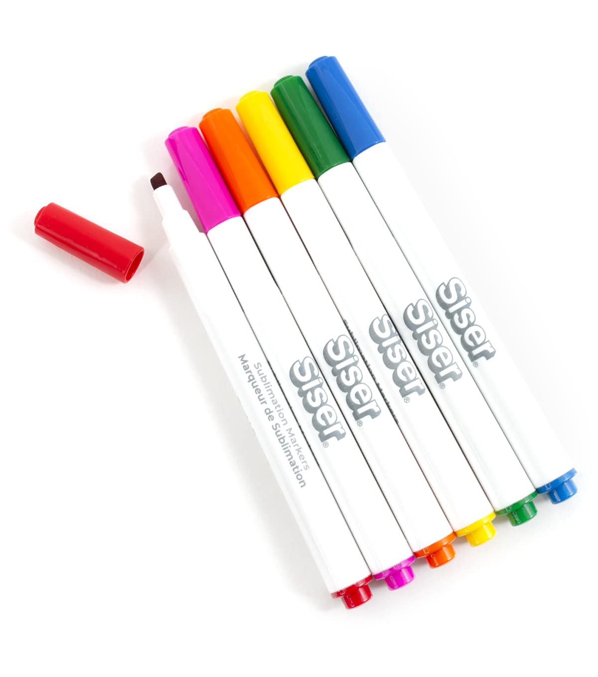 Siser Sublimation Markers - Iron-on Heat Transfer Markers for T-Shirts and Other Garments (Primary Pack) Siser
