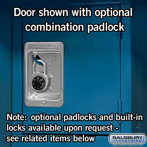 Salsbury Industries Open Access Standard Unassembled Metal Locker, 6-Feet-18-Inch, Blue Salsbury Industries