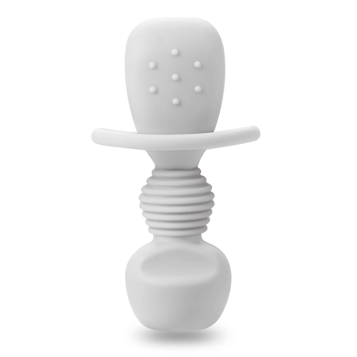 PandaEar 6 Pack Silicone Baby Spoons and Fork Feeding Set- Anti-Choke First Self Feeding Utensils for Baby Led Weaning Ages 3 Months (Tan,Walnut&Grey) PandaEar