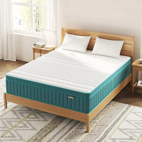 Swbvs Firm Full Mattress, 14 Inch Cooling-Gel Memory Foam & Pocket Spring Hybrid Mattress,Firm Feel,Full Bed Mattresses in a Box, CertiPUR-US Certified Swbvs