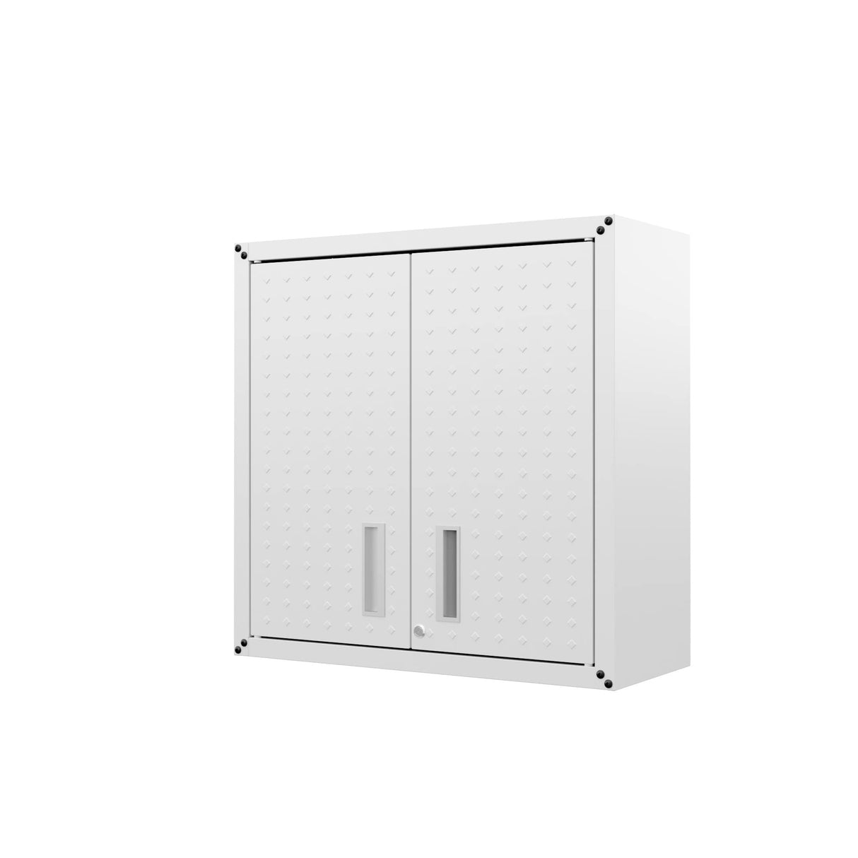 Manhattan Comfort Fortress Metal Floating Garage Cabinet in White Manhattan Comfort