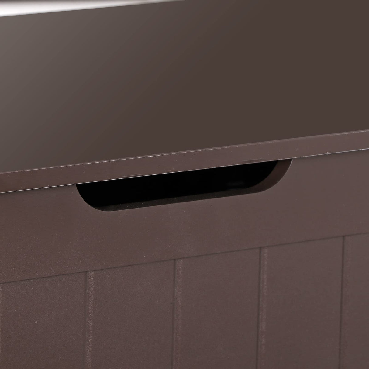 Saicool 30 Inch Wooden Storage Chest, Storage Trunk w/2 Safety Hinges,Storage Bench,Modern Lift Top Chest Box Organizer for Entryway,Living Room, Bedroom,Brown Saicool