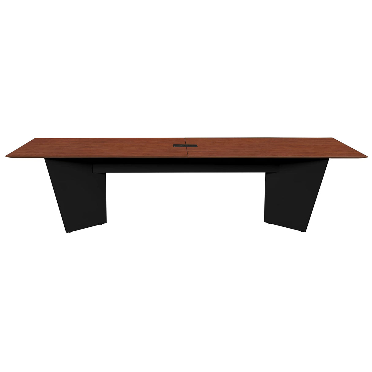 Array 120" Conference Table with Power Data Grommet- Cherry/Black Regency