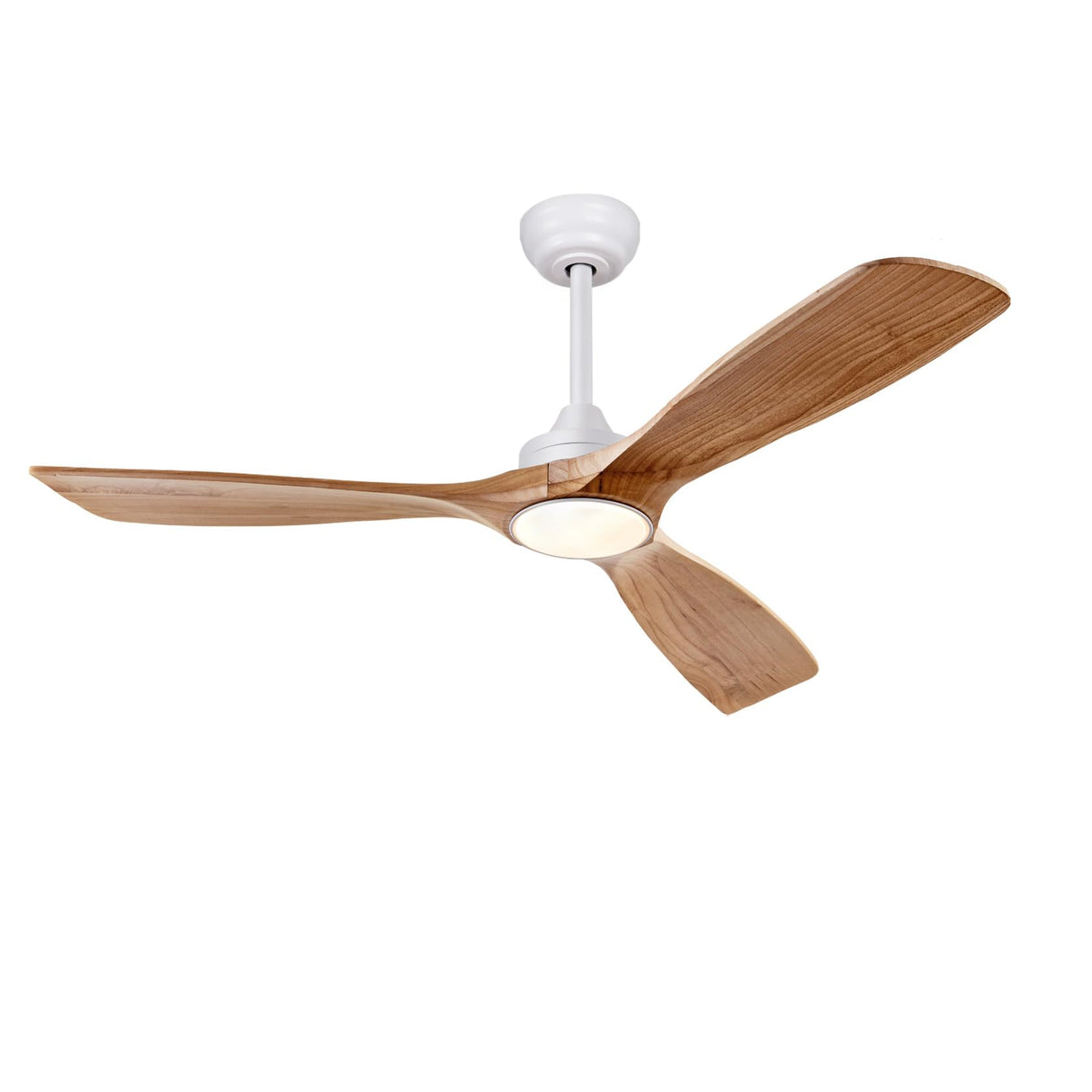 Ceiling Fans with Lights, 52 Inch Ceiling Fan with Remote/APP Control,3CCT Dimmable Light,Noiseless Reversible DC Motor,3 Solid Wood Blades,Indoor/Outdoor Ceiling Fans for Bedroom,Farmhouse,Patio ducrew