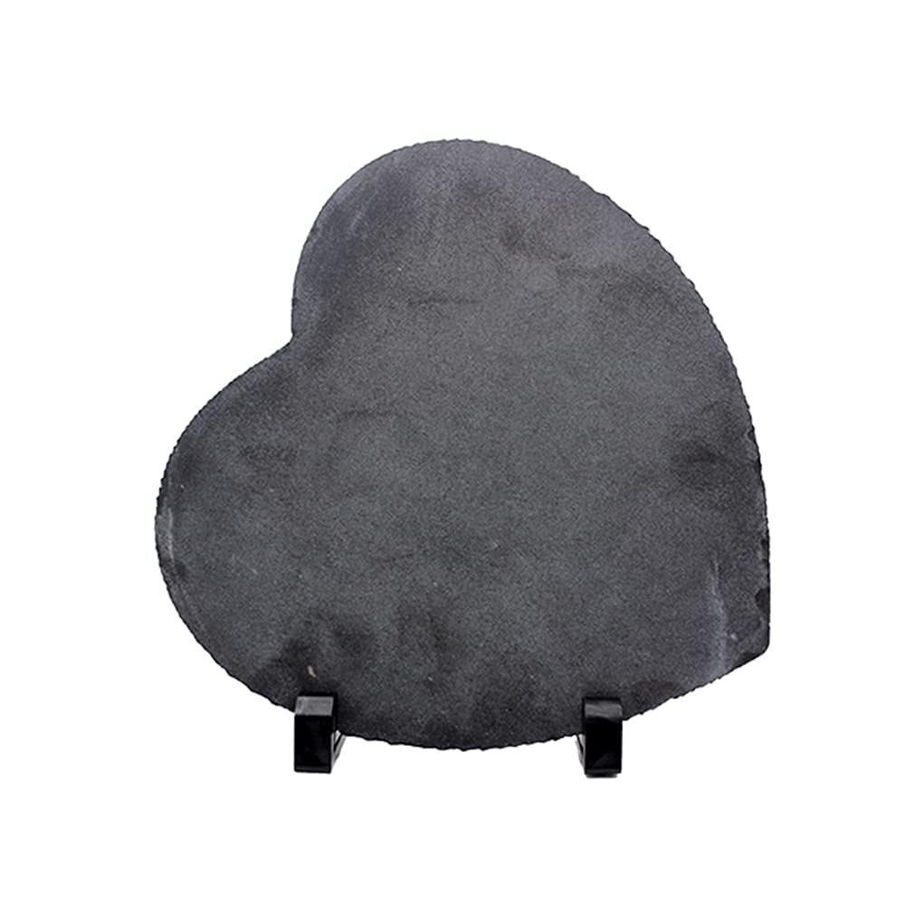 MR.R Heart Rock Slate Photo Plaque Picture Frame, Customized Photo Frame Novelty for Wedding,Birthday,Baby Birth,5.95.9 inch MR.R