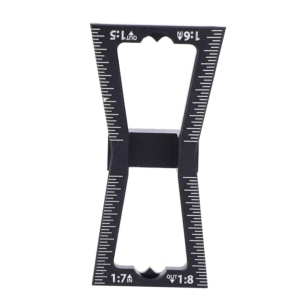 Garosa Dovetail Marker Guide Aluminum Alloy Dovetail Making Jig 1:5 1:6 1:7 1:8 Slopes Marking Gauge Woodworking Tool DIY Wooden Joints Scribing Garosa