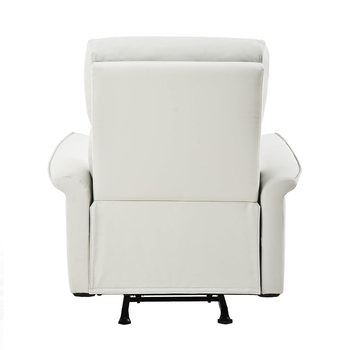 Manual Rocker Recliner Chair for Adults – Perfect for Small Spaces, PU Leather Nursery Glider, Ideal for Home Theater, Living Room, and Bedroom YJSPSSW