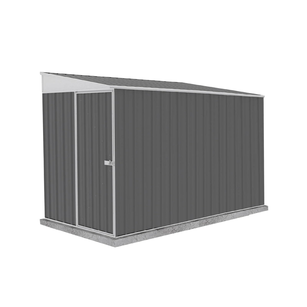 Absco Durango 5 Ft. x 10 Ft. Metal Storage Shed DIY Galvanized Steel Sheds for Tools, Bikes, Lawn & Garden Equipment, Outdoor Patio Furniture, Perfect in Backyard, Garden (Woodland Gray) ABSCO