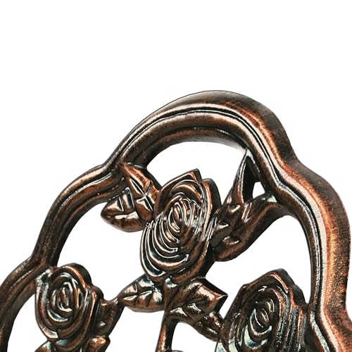 Oakland Living 3-Piece Rose Bistro Set with 23.5-Inch Cast aluminum Top Table Oakland Living