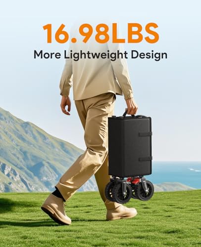 Wagons Carts Foldable, Collapsible Foldable Wagon 330lbs Capacity, Large Capacity Foldable Wagon with All-Terrain Wheels,Heavy Duty Utility Wagon Cart with Brakes for Beach Camping Shopping Sports Raynesys