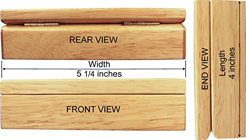 Wood Eagle Nest Box - Handmade USA - Unmatched Quality - Unique, No Two are the Same - Original Work of Wood Art. A Eagle Nest Gift, Ring, Trinket or Wood Jewelry Box (4103 Eagle's Nest 4x5x1.5) MarqArt