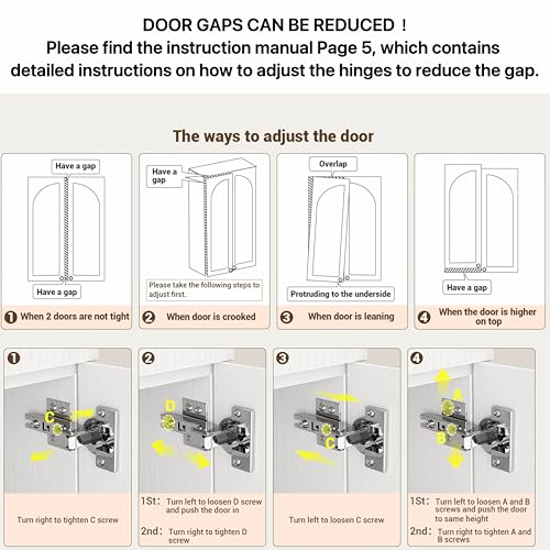 Cyclysio 80" Extra Tall Kitchen Pantry, Arched Storage Cabinet with 4 Doors and Adjustable Shelves, Freestanding Wood Cupboard with Seamless Fit Wall for Living Dining Room Bathroom Cyclysio