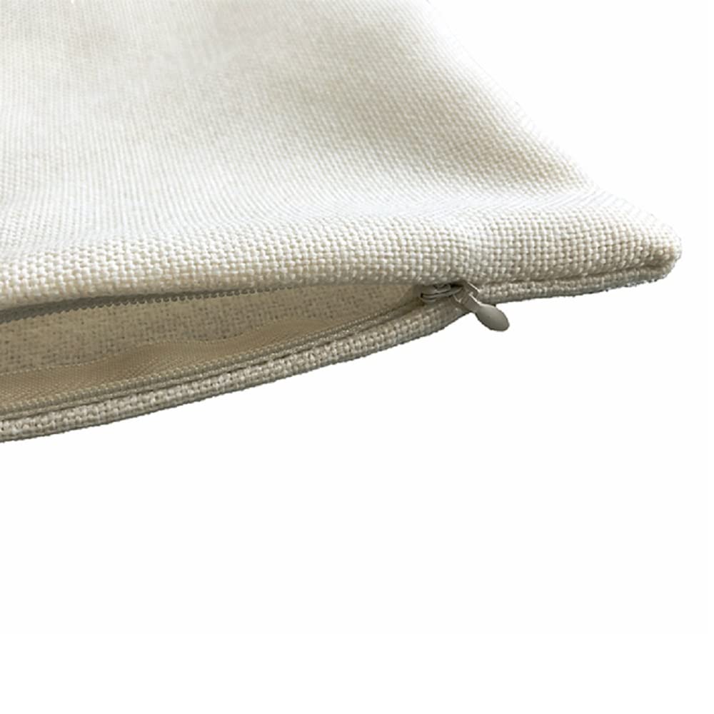 QOMOLANGMA 10 pcs Sublimation Blank Dense Linen Pillow Case Tooth Fairy Pillowcase for Heat Press Transfer DIY(7.87" x 7.87") QOMOLANGMA