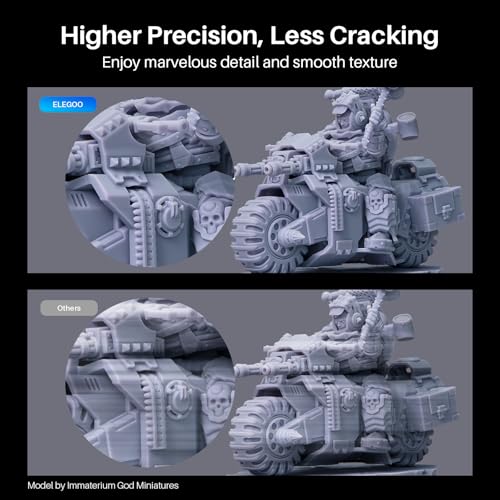 ELEGOO Water Washable 2.0 3D Printer Resin Beige 1000g, Low Shrinkage High Durability 395-405nm Fast Curing 3D Printing Liquid, High Strength and Toughness Resin for LCD/SLA/DLP Resin Printers ELEGOO