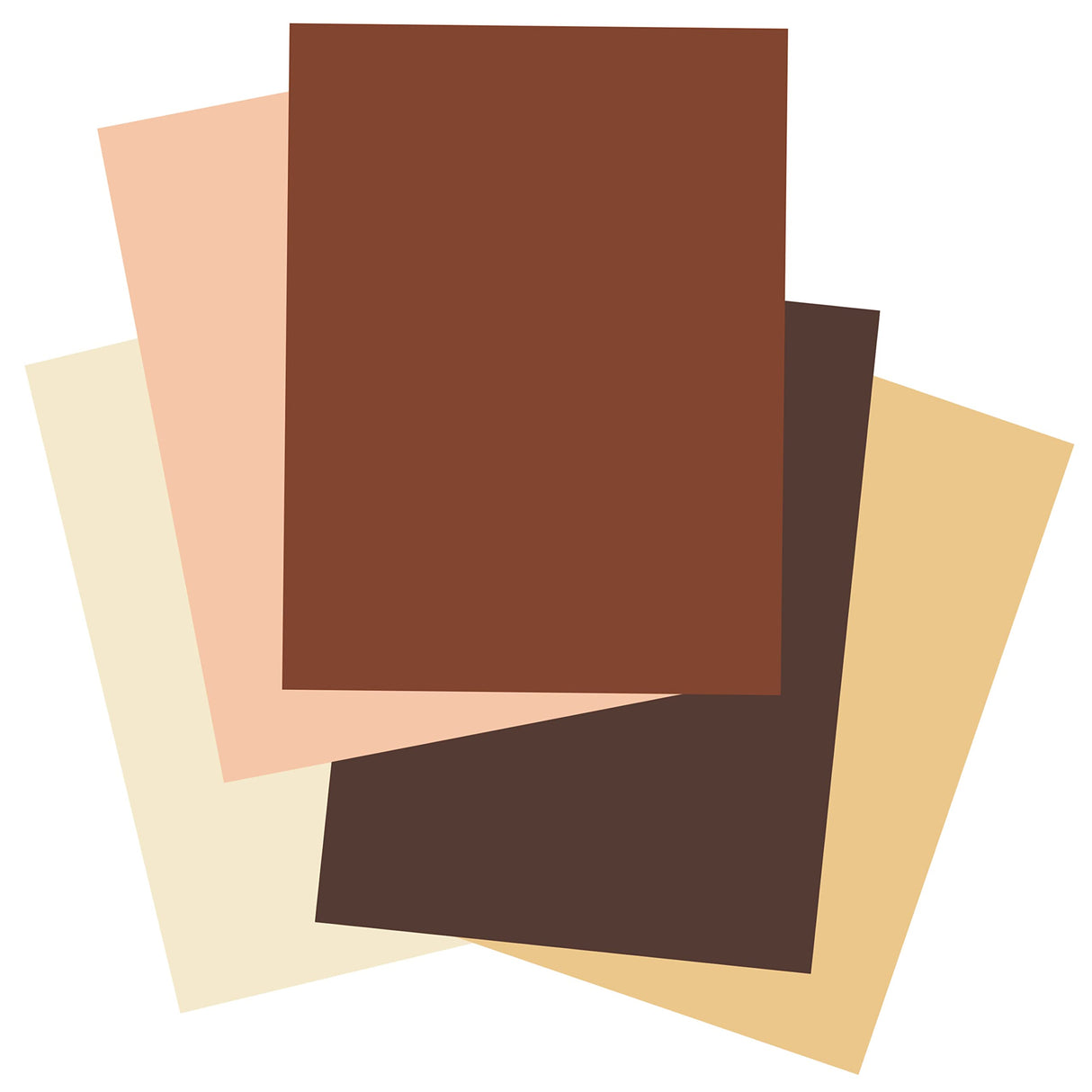 Tru-Ray Shades of Me Construction Paper, 5 Assorted Skin Tone Colors, 9" x 12", 50 Sheets Tru-Ray