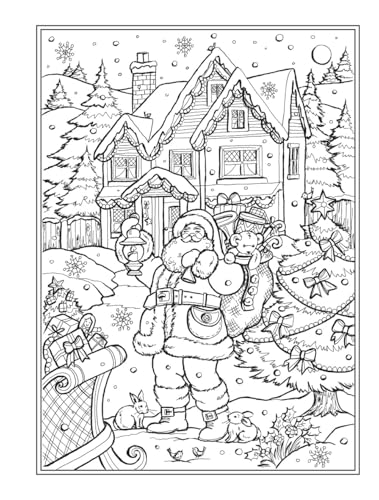 Creative Haven Country Christmas Coloring Book (Adult Coloring Books: Christmas) Dover Publications