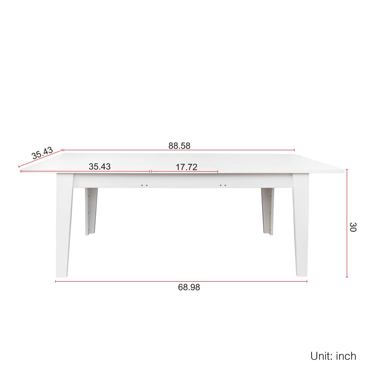 Expandable Dining Table for 8-12 Person, Modern Extendable Dining Room Table Wooden Extendable Table as Kitchen Table Console Table Office Table Extendable from 70" to 106.3" Gnrolaz