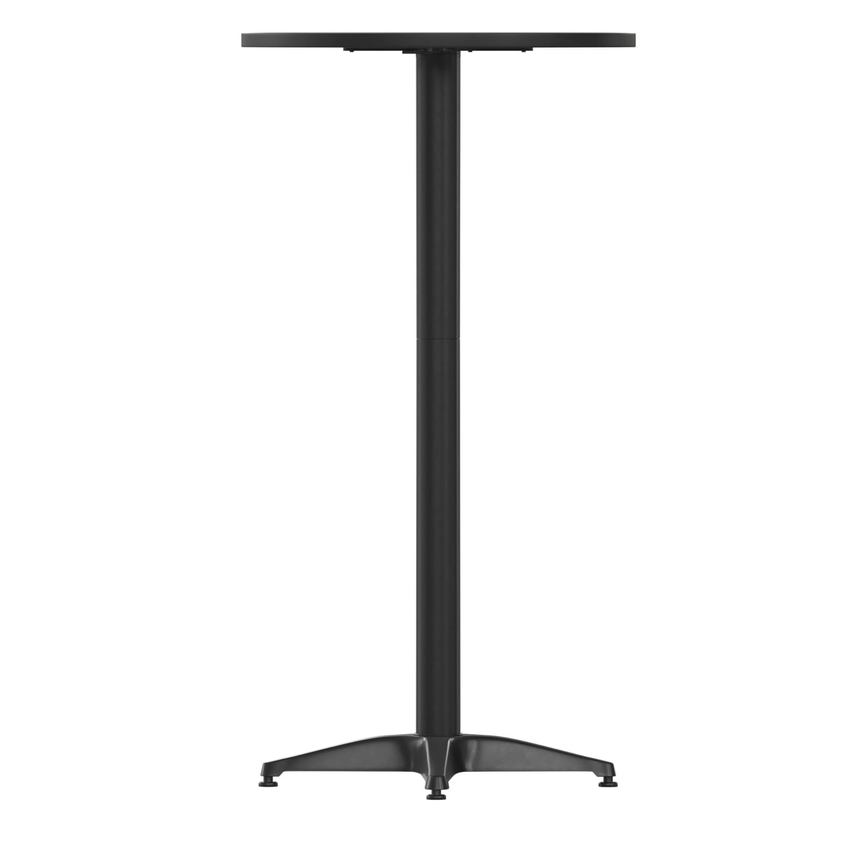 Flash Furniture Metal Bar Table - Aluminum Patio Table - Mellie 23.5"H Round Bar Height Table - Indoor/Outdoor - Black Flash Furniture