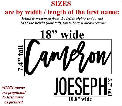 Custom Nursery Name Sign, Personalized with First and Middle Name, Baby Nursery Decor Kobasic Creations