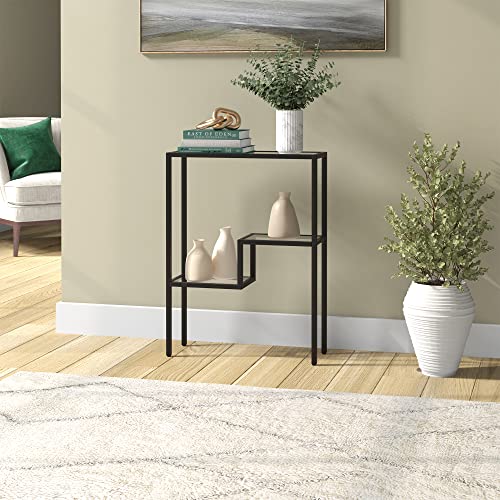 Henn&Hart 22" Wide Rectangular Console Table in Blackened Bronze, Entryway Table, Accent Table for Living Room, Hallway Henn&Hart