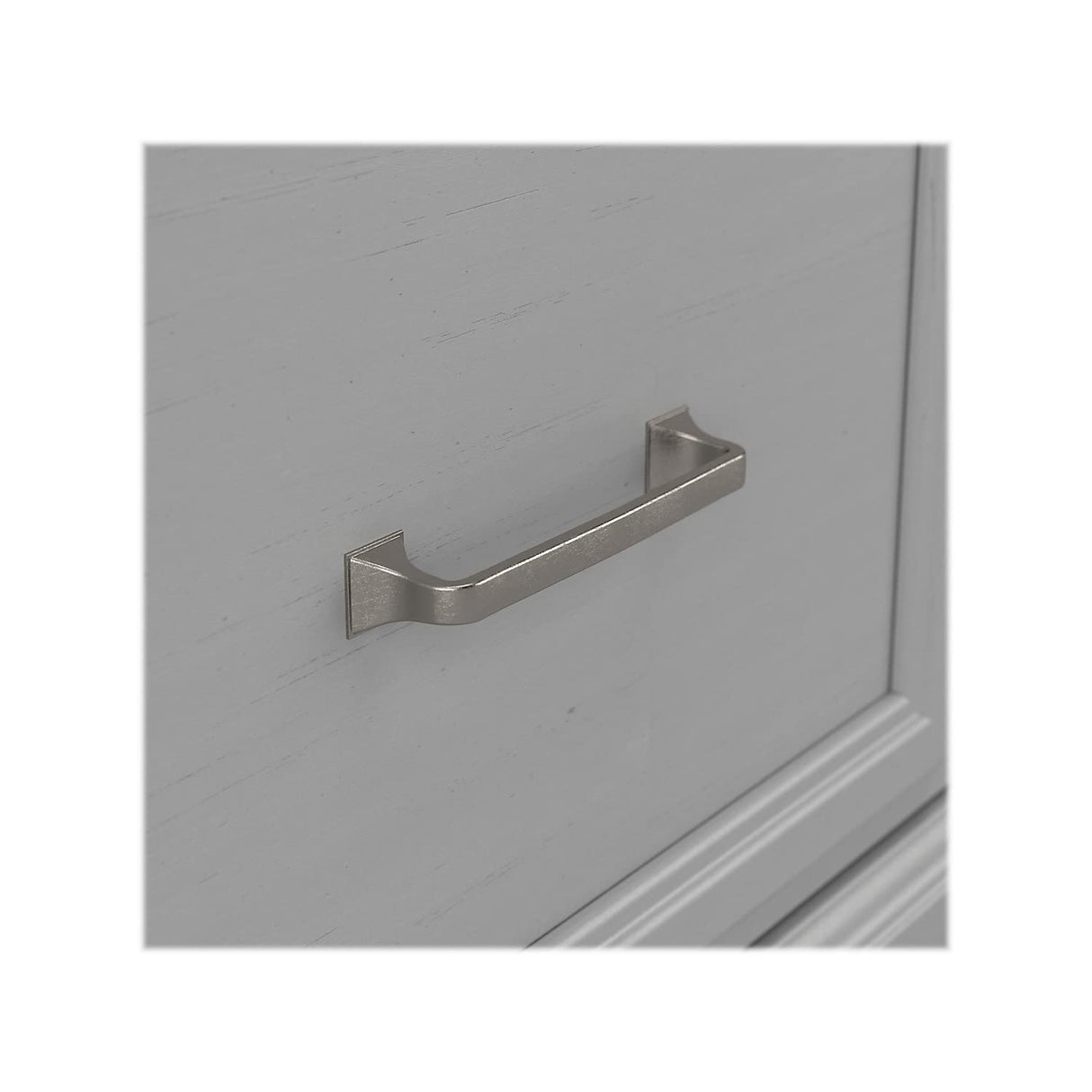 kathy ireland Home by Bush Furniture Woodland Small Shoe Bench with Drawer, 24", Cape Cod Gray (WDS124CG-03) Bush Business Furniture