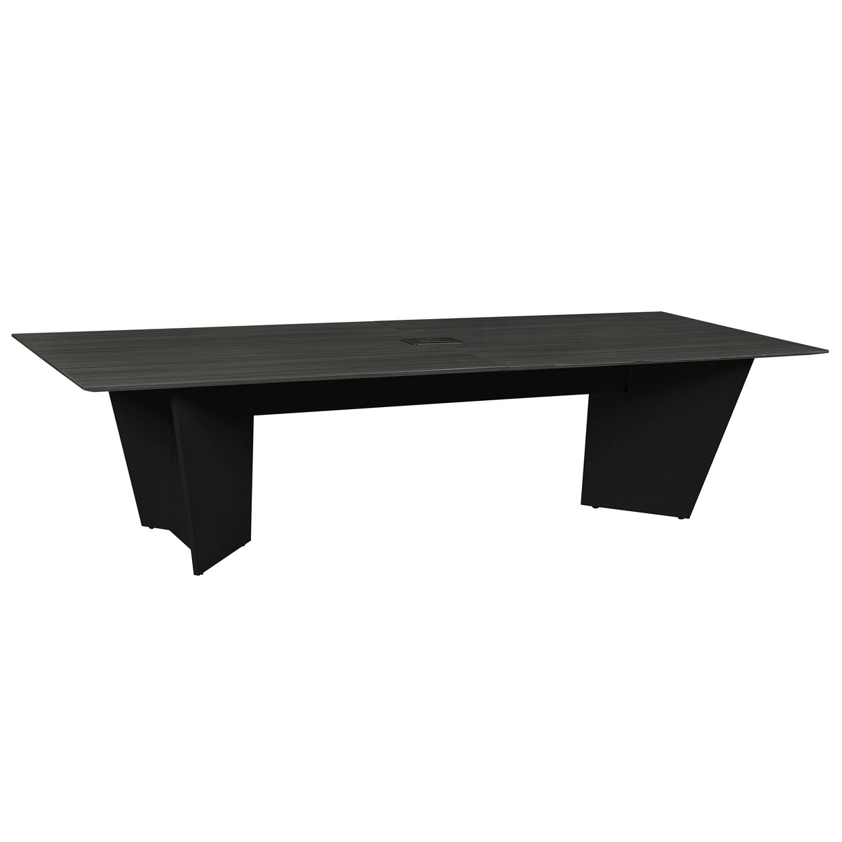 Regency Conference Room Table, 10 ft, Ash Grey/Black Regency