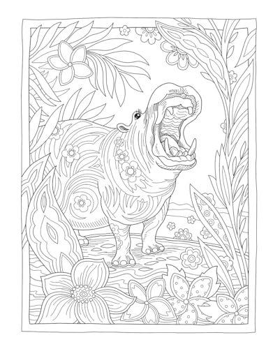 Creative Haven Wondrous Wildlife Coloring Book; Journey through Nature and the Great Outdoors; Lions, Tigers, Bears And More! (Adult Coloring Books: Animals) Dover Publications