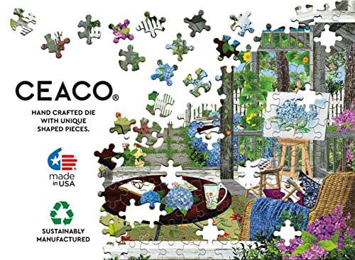 Ceaco - Tracy Flickinger - Summer Gazebo - Oversized 300 Piece Jigsaw Puzzle Ceaco