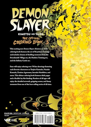 Demon Slayer: Kimetsu no Yaiba: The Official Coloring Book 3 WoodArtSupply