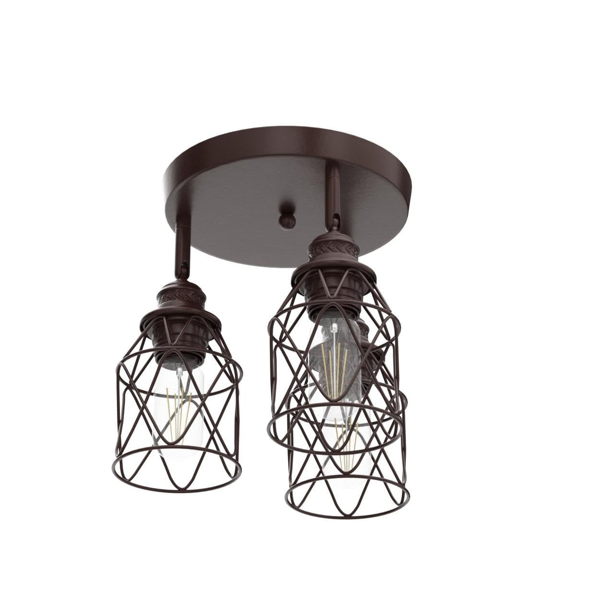 ABEAJAT Kitchen Light Fixtures, Adjustable Semi Flush Mount Ceiling Light with E26 Base, Multi-Directional Lamp for Kitchen, Hallway, Dining Room, Farmhouse, Entryway ABEAJAT