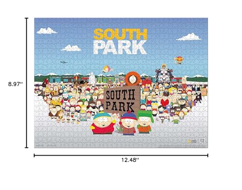Winning Moves South Park 1000 Piece Jigsaw Puzzle Game, Tour South Colorado and Piece Together Stan, Kyle, Kenny and Cartman, Gift and Toy for South Park Fans Aged 18 Plus Winning Moves