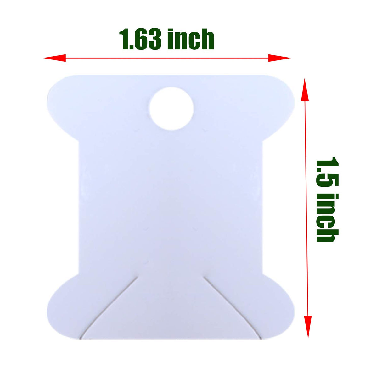 Embroidery Floss Bobbins-Paper Cross Stitch Embroidery Thread Organizer Cardboard -Floss Bobbins- Crafts Floss Bobbins -165 Thread Bobbin Cards (White) MOYYON