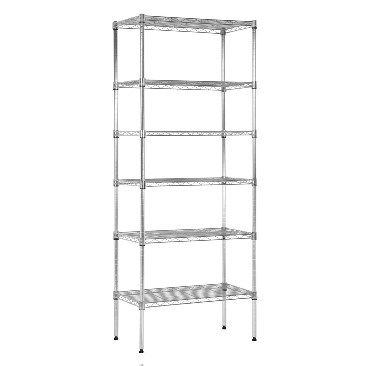 PayLessHere | 6-Tier Wire Shelf | 23"x13"x59" | Chrome | Adjustable Racks | Heavy-Duty Storage Shelves, Holds Upto 1500 lbs | Rust-Resistant, No-Tool Assembly | for Home, Garage Shelving PayLessHere