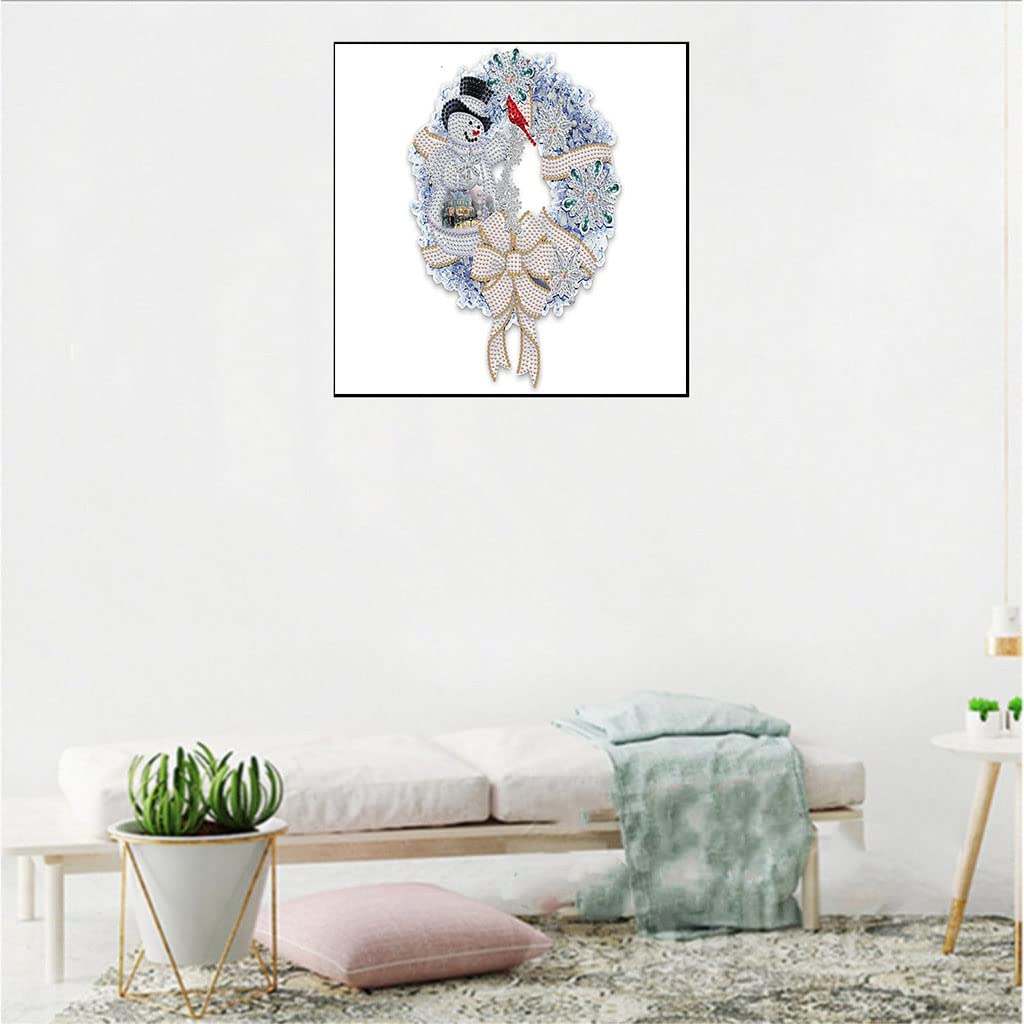KTHOFCY 5D DIY Diamond Painting Kits for Adults Kids, Christmas Garland Full Drill Embroidery Cross Stitch Crystal Rhinestone Paintings Pictures Arts Wall Decor Painting Dots Kits 15.7X11.8 in KTHOFCY